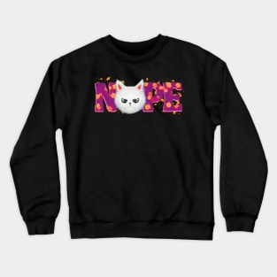 Nope angry cat Crewneck Sweatshirt